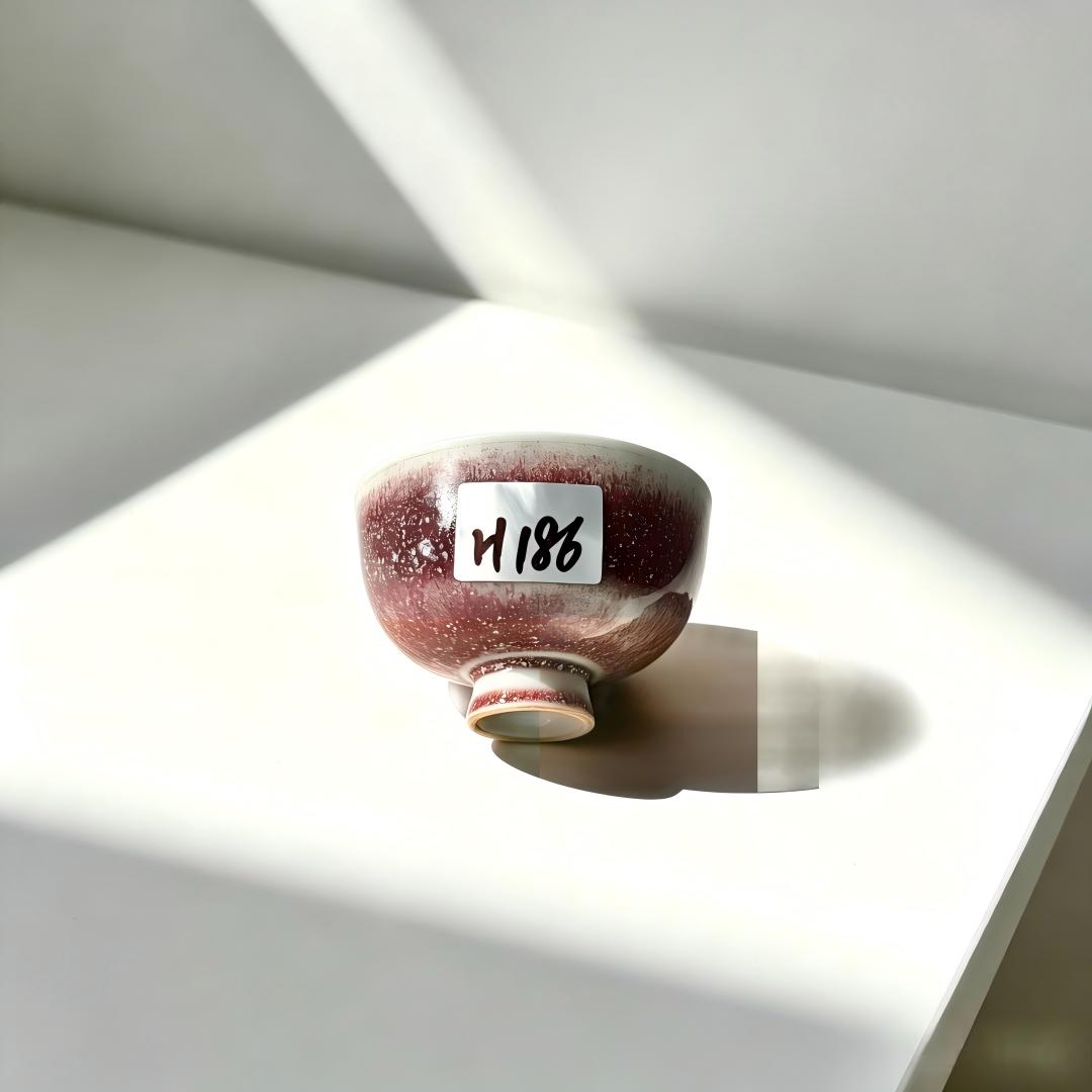 Handmade Pink Glaze Ceramic Tea Cup | Yunnan Kaolin Clay | High-Fired Gift Box Set
