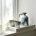 Yunnan Handmade Shino Style Ceramic Tea Set | 400ml Teapot & 2 Cups | High-Fired 1300°C Kiln Craft